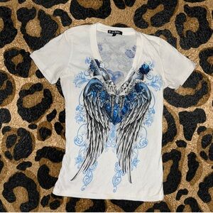 Brad Butter women’s large v-neck T shirt